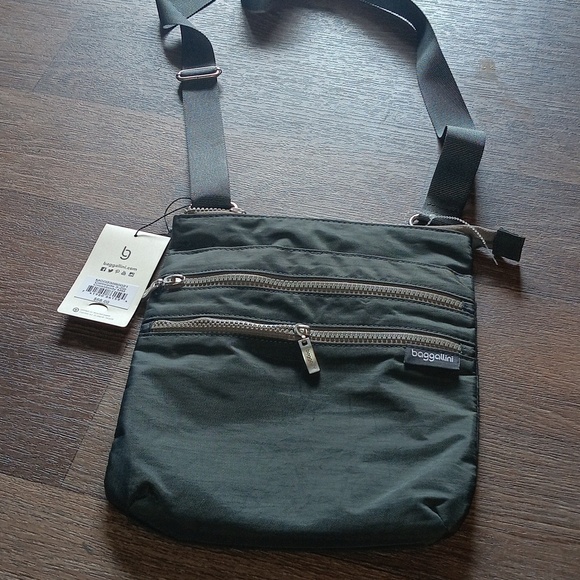 COPY - Baggallini 3 Zippered Gray Crossbody Adjustable Strap Tote Bag Purse 10"… - Picture 2 of 5